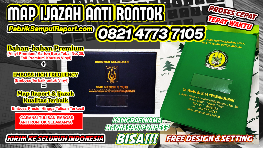 0821-4773-7105 Harga Sampul Raport K13 Map Ijazah di Gianyar