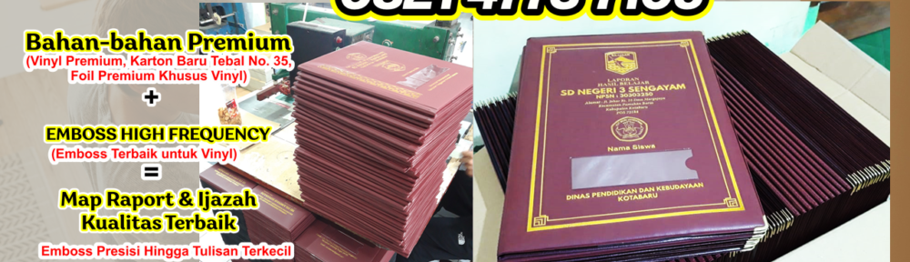 0821-4773-7105 Cetak Sampul Raport Medan