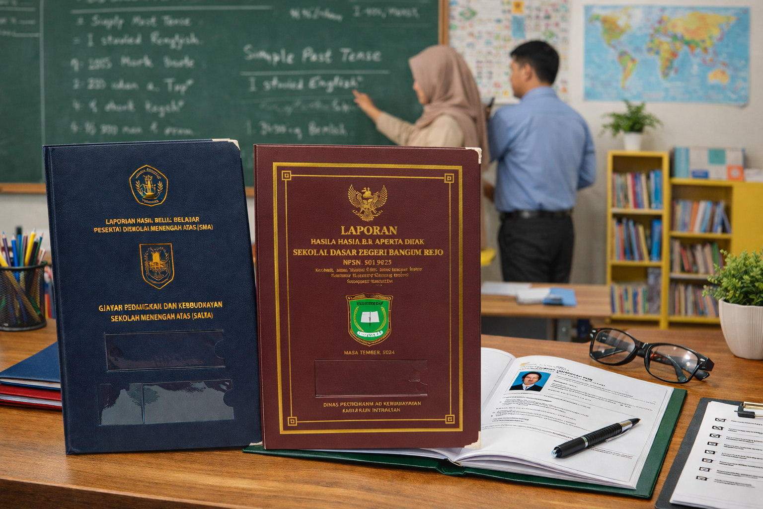 Sampul Raport SD Berkualitas untuk Mendukung Administrasi Sekolah yang Rapi dan Profesional