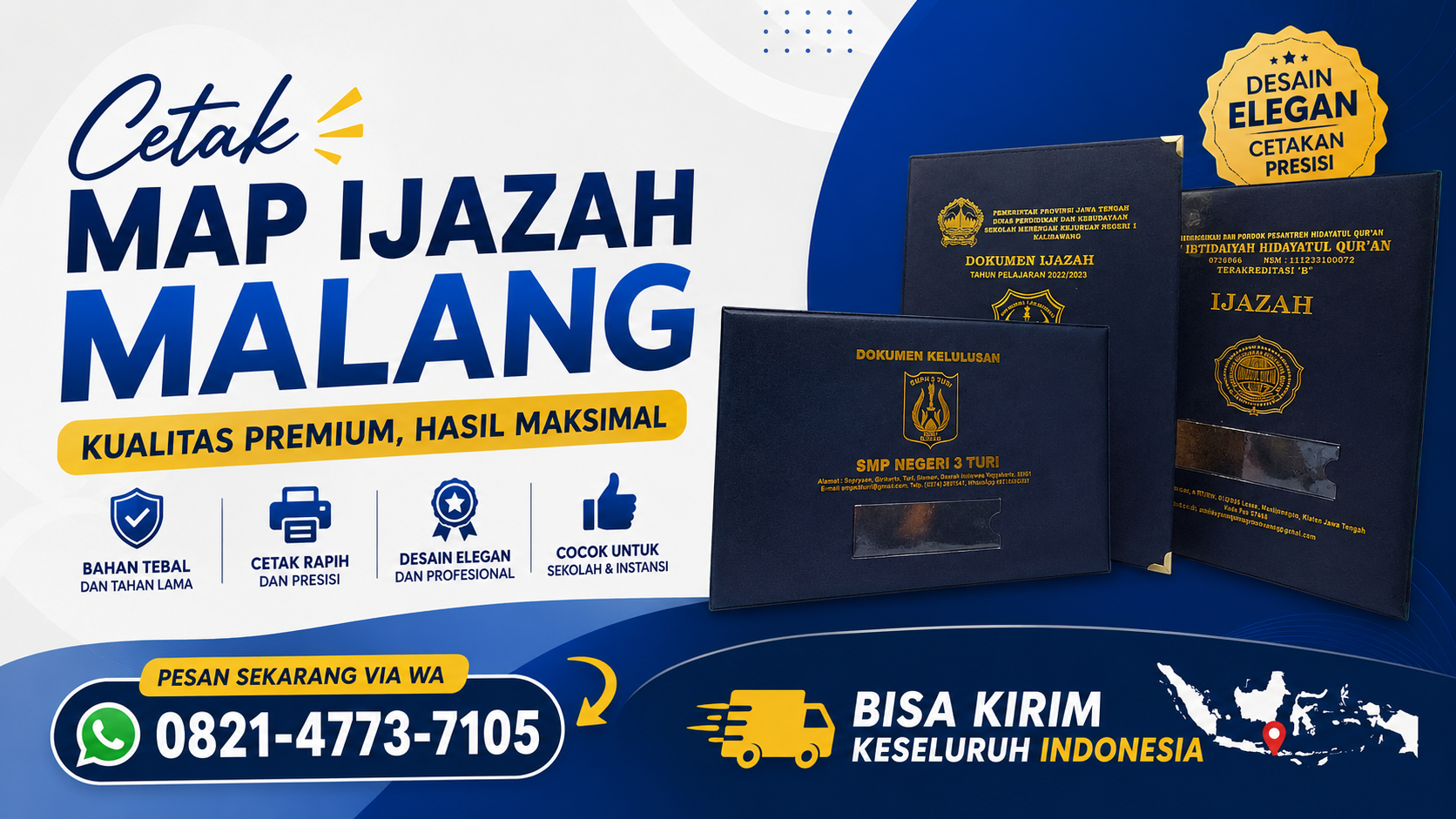 0821-4773-7105 Cetak Map Ijazah Malang