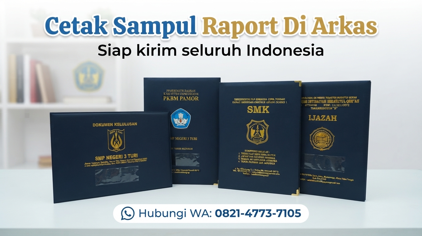 0821-4773-7105 Cetak Sampul Raport Di Arkas